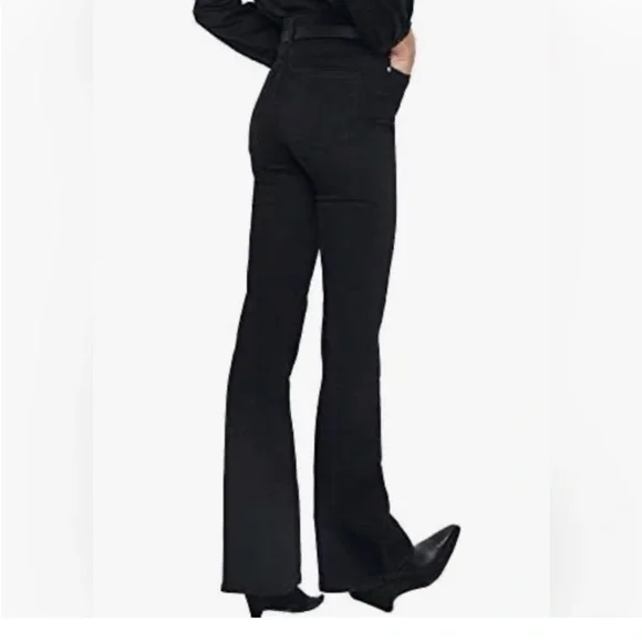 Zara Black Flare Women's Jeans size 6- NWOT - Picture 2 of 6